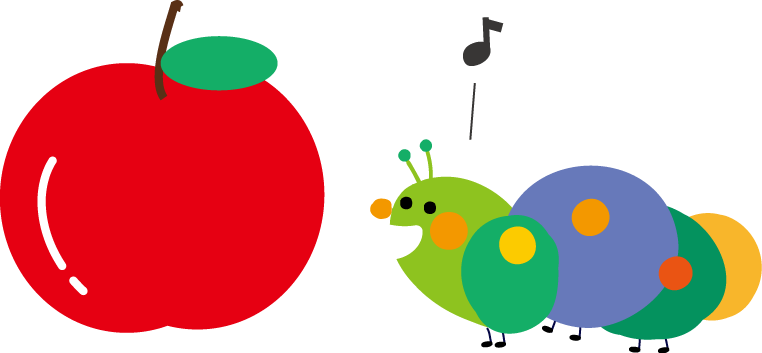 ラブリー青虫 イラスト かわいい アニメ画像