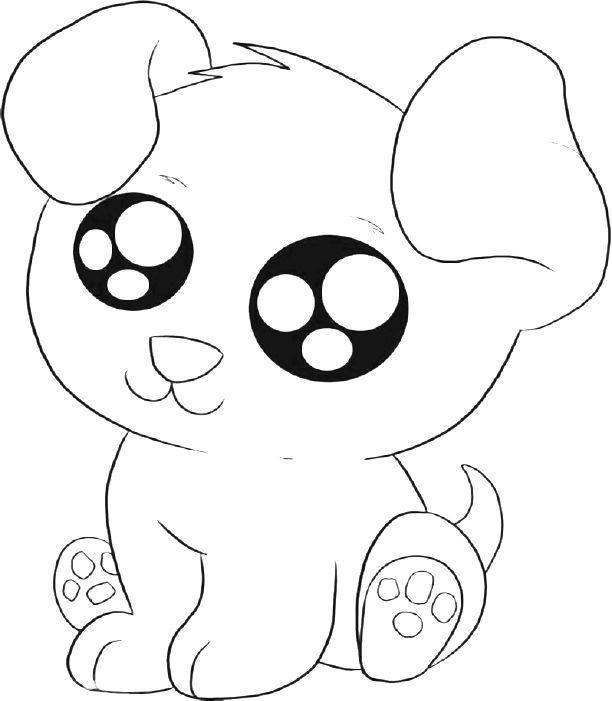 Why are there toy bones in puppy coloring pages? Coloring Page Cute Dog Creative Art
