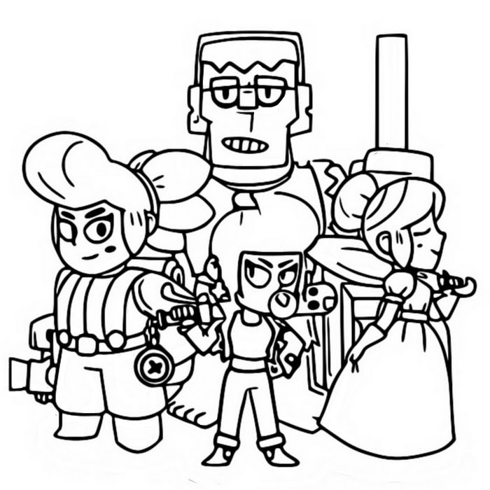 Brawl Stars Coloring Pages Dinamike Coloring And Drawing - dibujos epicos de brawl stars