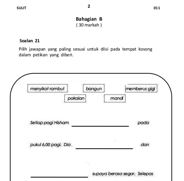 Format Kertas Soalan Bahasa Melayu Pt3 - Selangor t