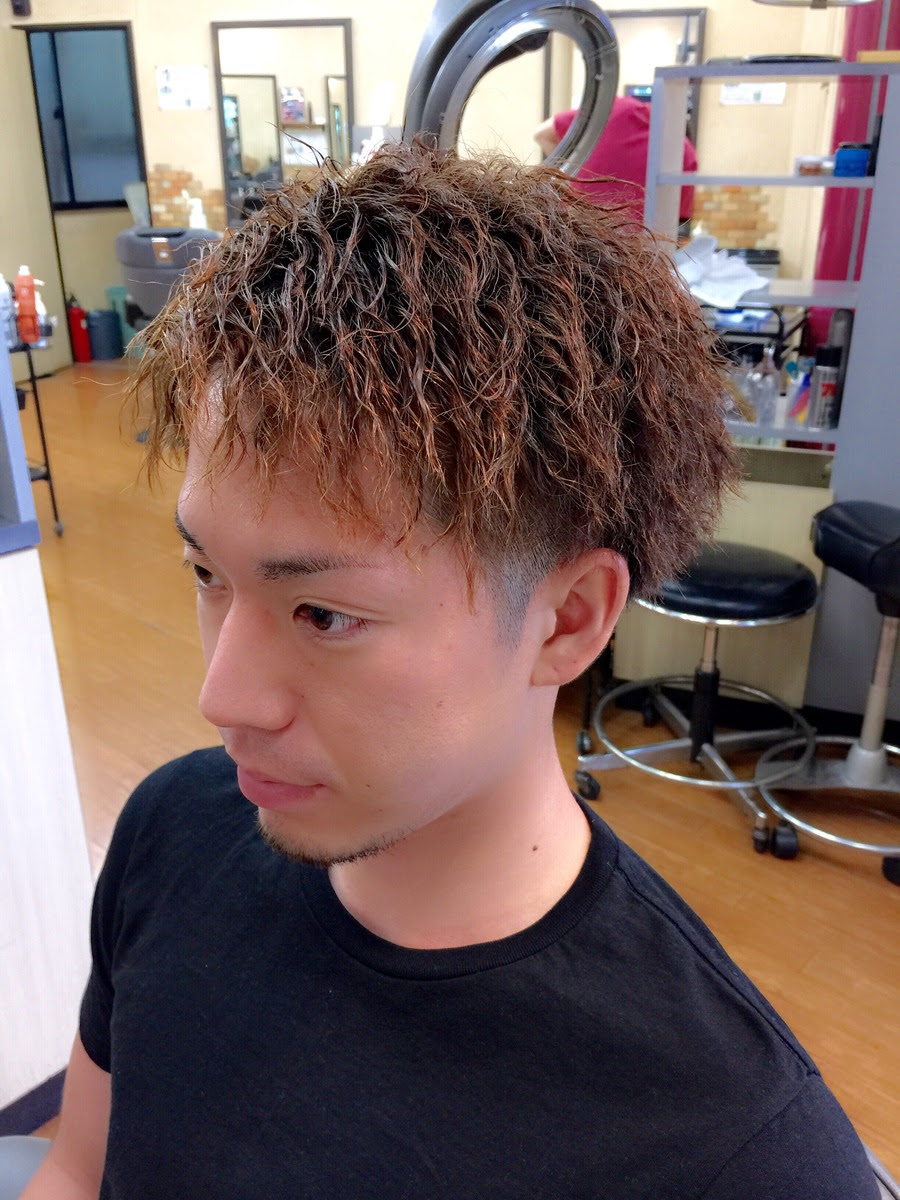 Nekominko メンズ 髪型 パーマ ショート ツー ブロック