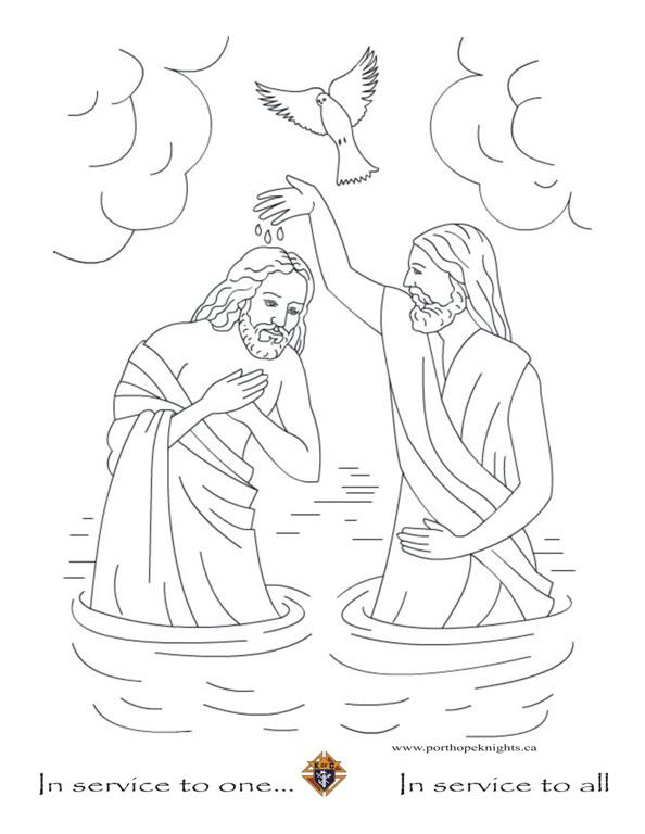 Download this free jesus is baptized coloring page from what's in the bible?. Port Hope Knights Colouring Pages