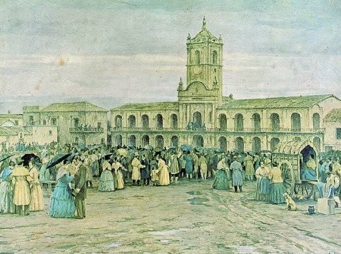 La revolución de mayo fue una serie de acontecimientos revolucionarios ocurridos en la ciudad de buenos aires, capital del virreinato del río de la plata, dependiente del rey de españa, que sucedieron durante el transcurso de la llamada semana de mayo, entre el 18 de mayo de 1810. 25 De Mayo De 1810 En La Base Matienzo 1969