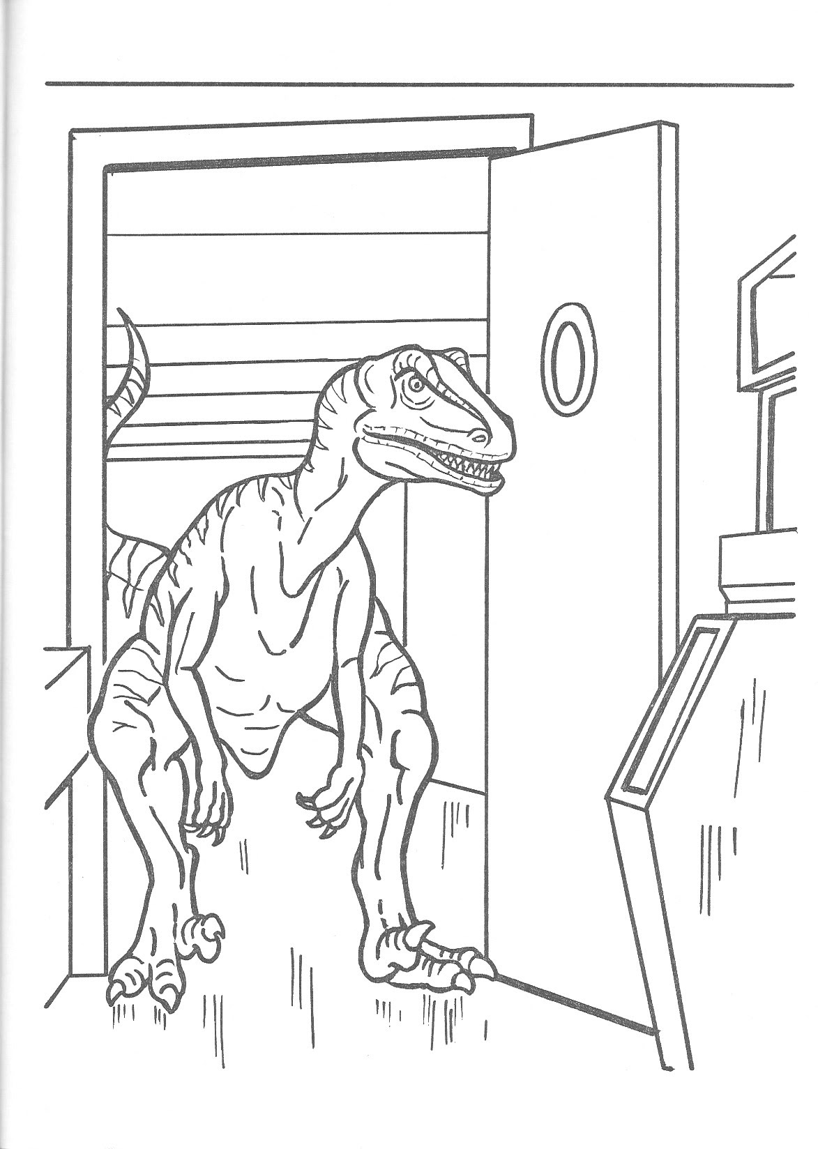 Jurassic park raptor the coloring page is selected by dinosaursgames.net site. Jurassic Park Official Coloring Page Jurassic Park Photo 43330894 Fanpop