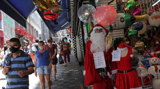 Estado de São Paulo endurece a quarentena no Natal e Ano-Novo