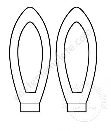 All you need to do to find the free patterns for this is click on the link below. Free Printable Bunny Ears Template Easter Template