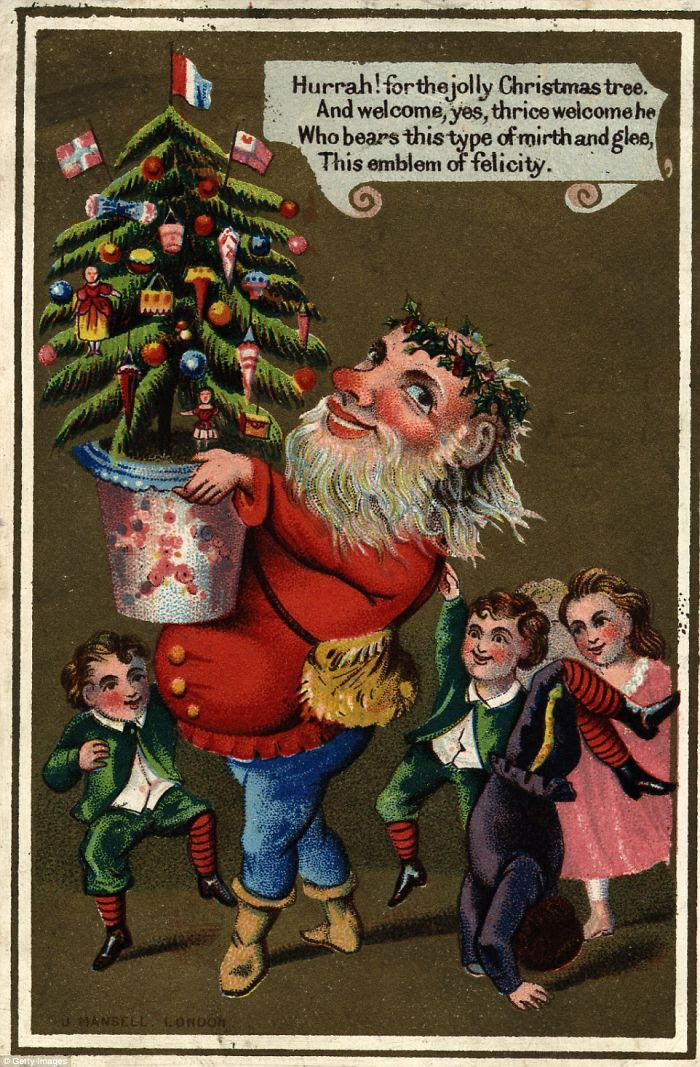 Vintage Christmas Card art 9