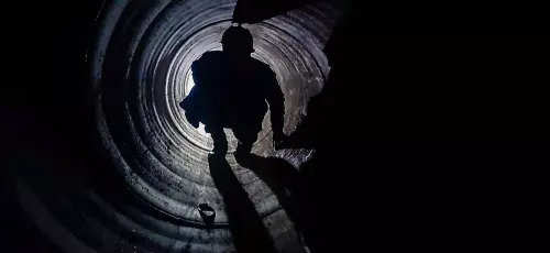 2. Trapped in a tunnel, what's hampering the rescue work