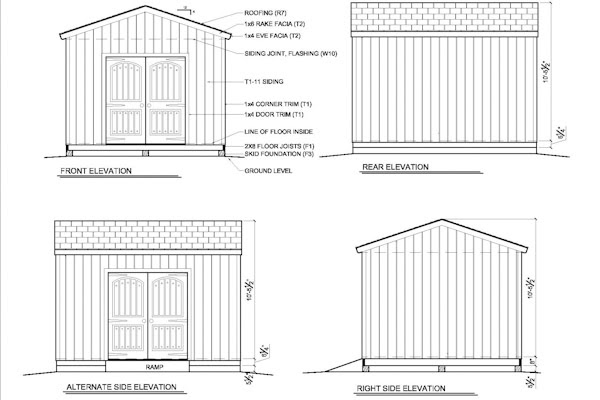 shed plans 12x14 ~ haddi