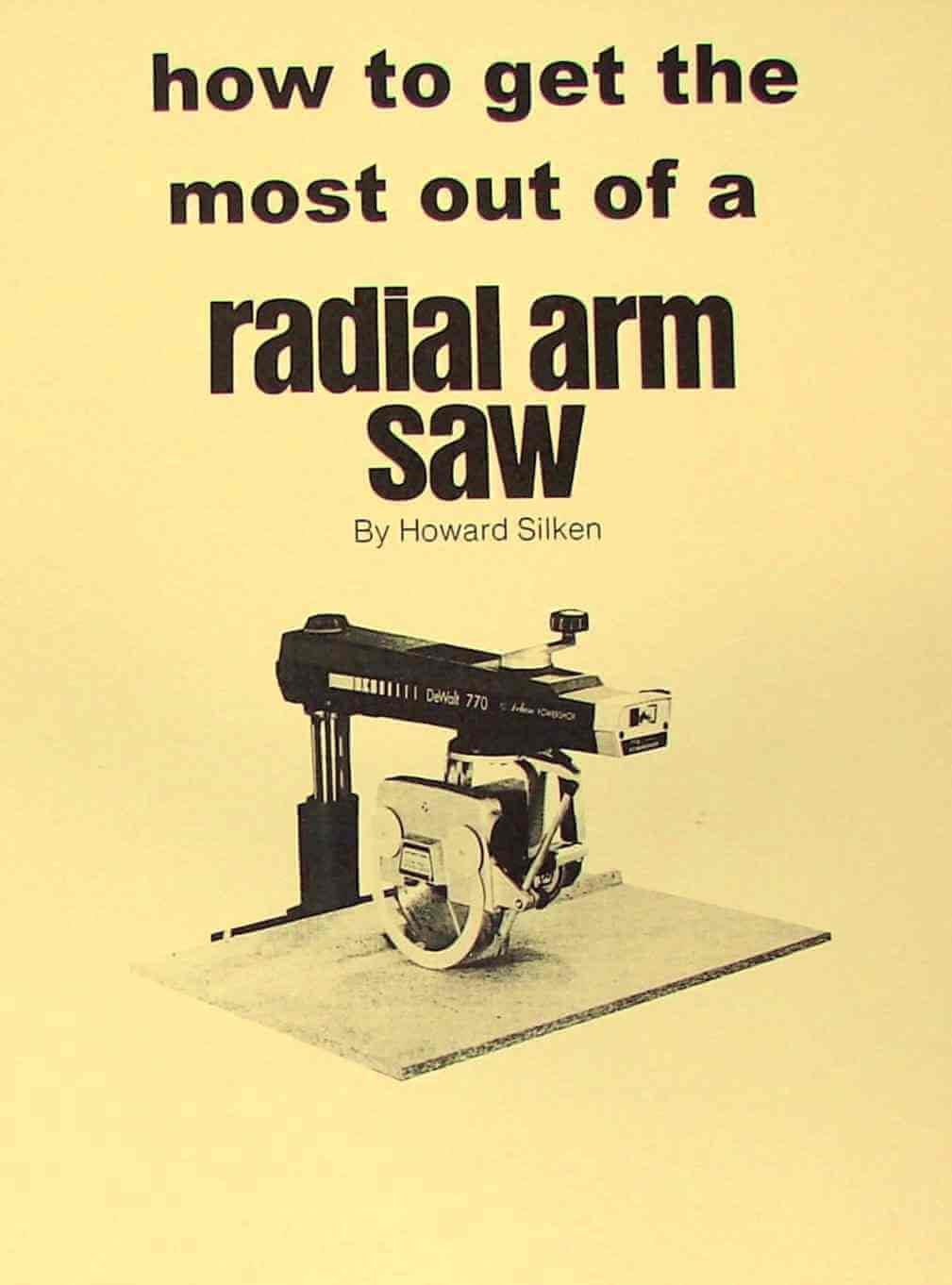 radial arm saw book pdf download