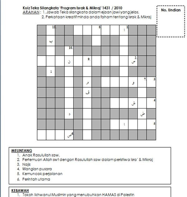Soalan Kuiz Sempena Israk Mikraj - Nice Info d