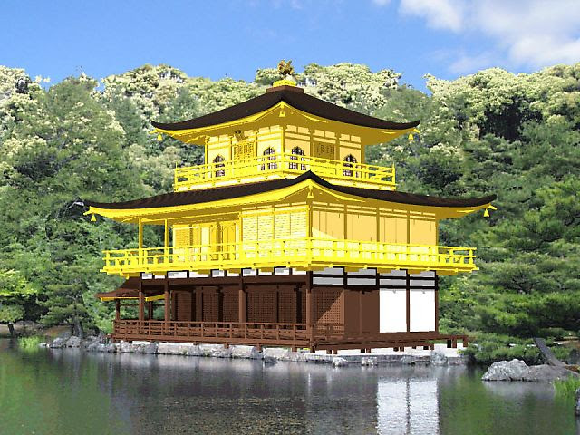 心に強く訴える金閣寺 イラスト 簡単 アニメ画像