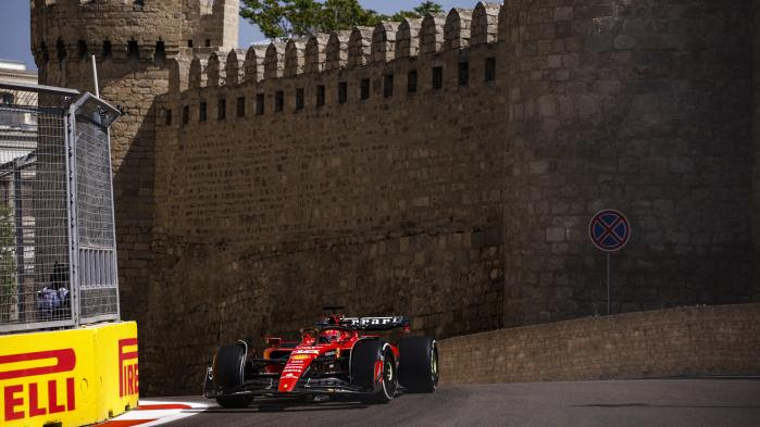 F1 : Charles Leclerc signe sa première pole position de la saison en Azerbaïdjan, devant Max Verstappen