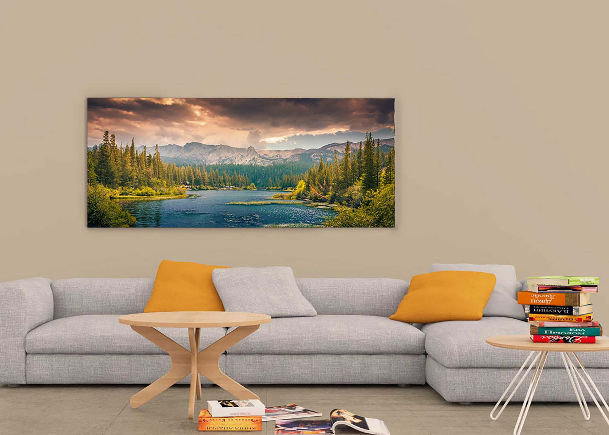 Download Free Ultra Wide Wall Art Mockup Psd