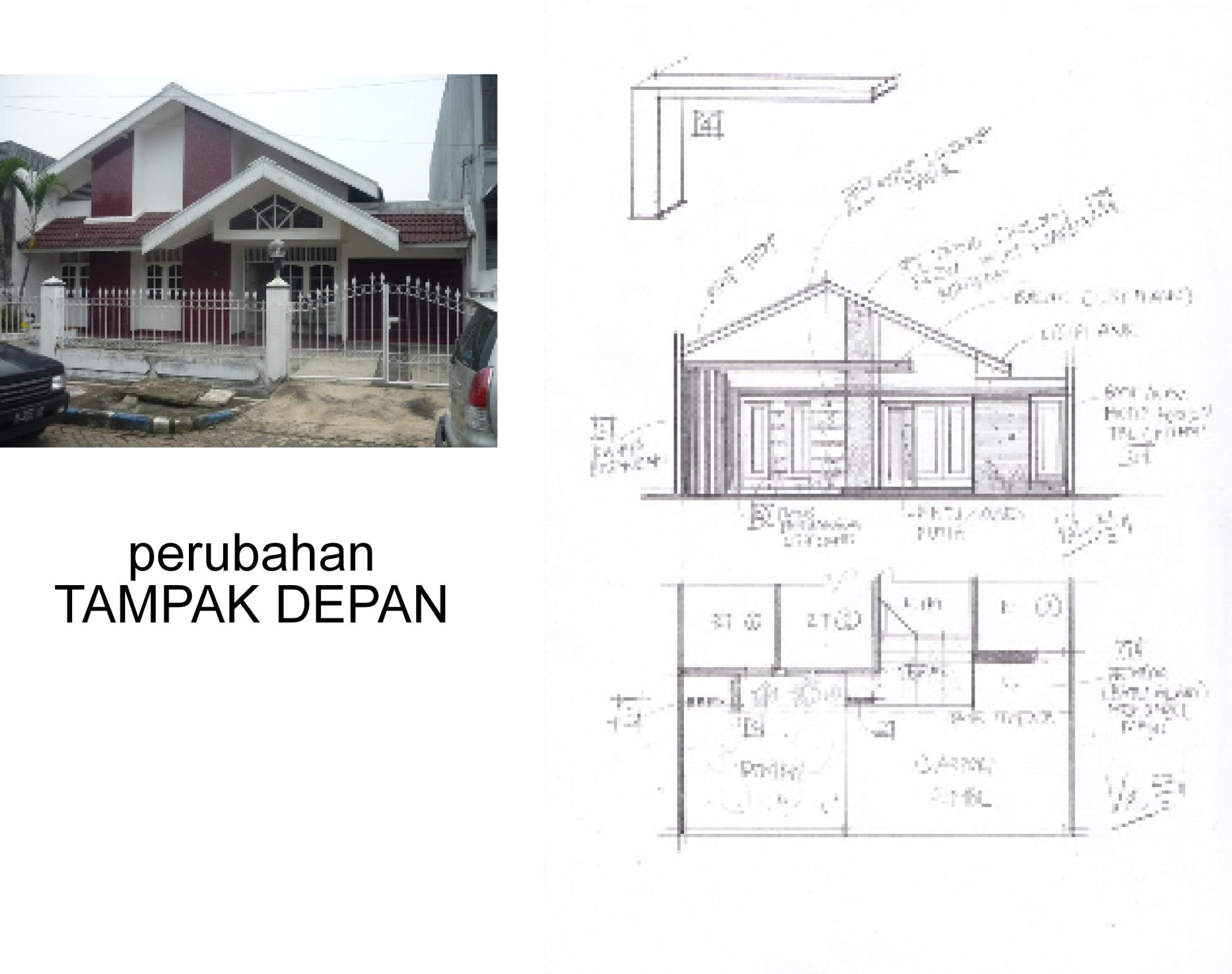 Desain Rumah  Minimalis  Tampak  Depan  Dan  Samping Wallpaper Dinding