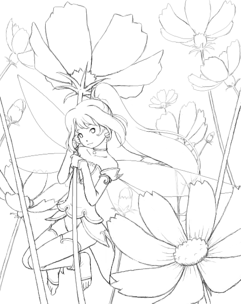 元の花 妖精 イラスト 綺麗 最高の花の画像