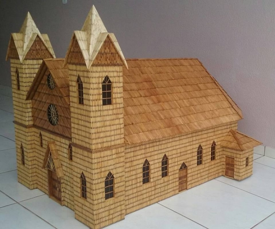 Gambar Rumah Dari Stik Es Gontoh