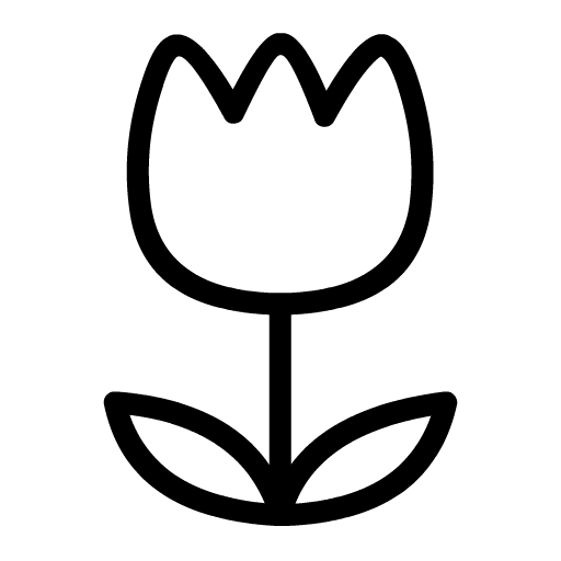美しい花の画像 トップ100チューリップ イラスト 白黒