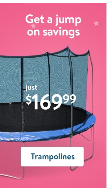 Get a jump on big savings on trampolines 