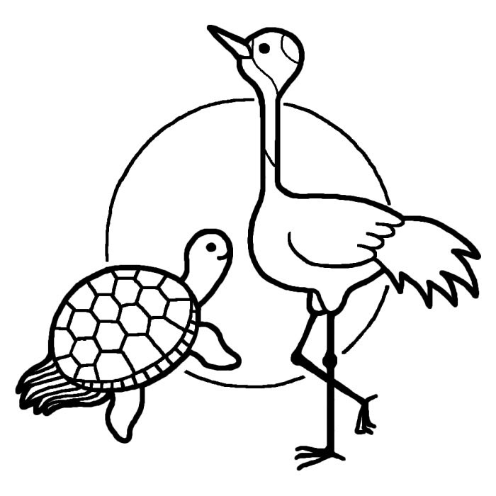 無料印刷可能フリー 鶴 亀 イラスト 最高の動物画像