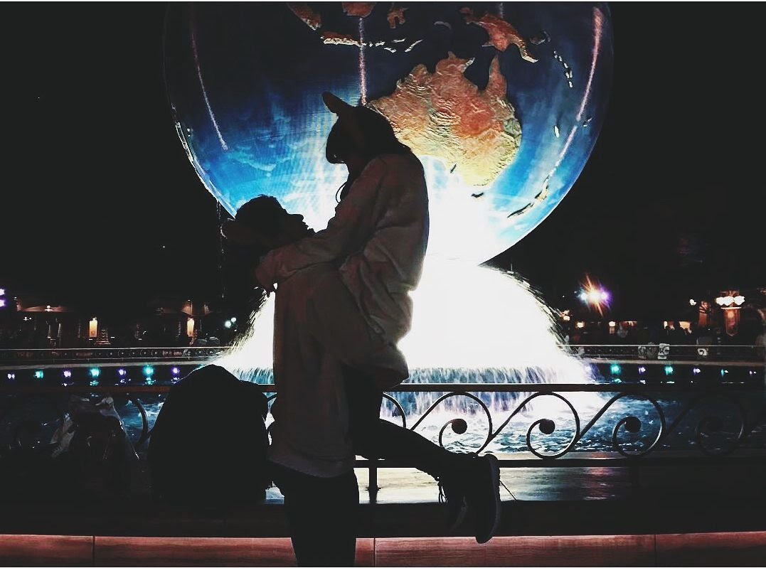綺麗なディズニー カップル キス 写真 ディズニー画像