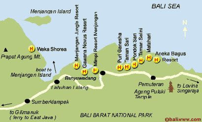 Detail Pemuteran  Bali  Location Map  for Tourists Guide 