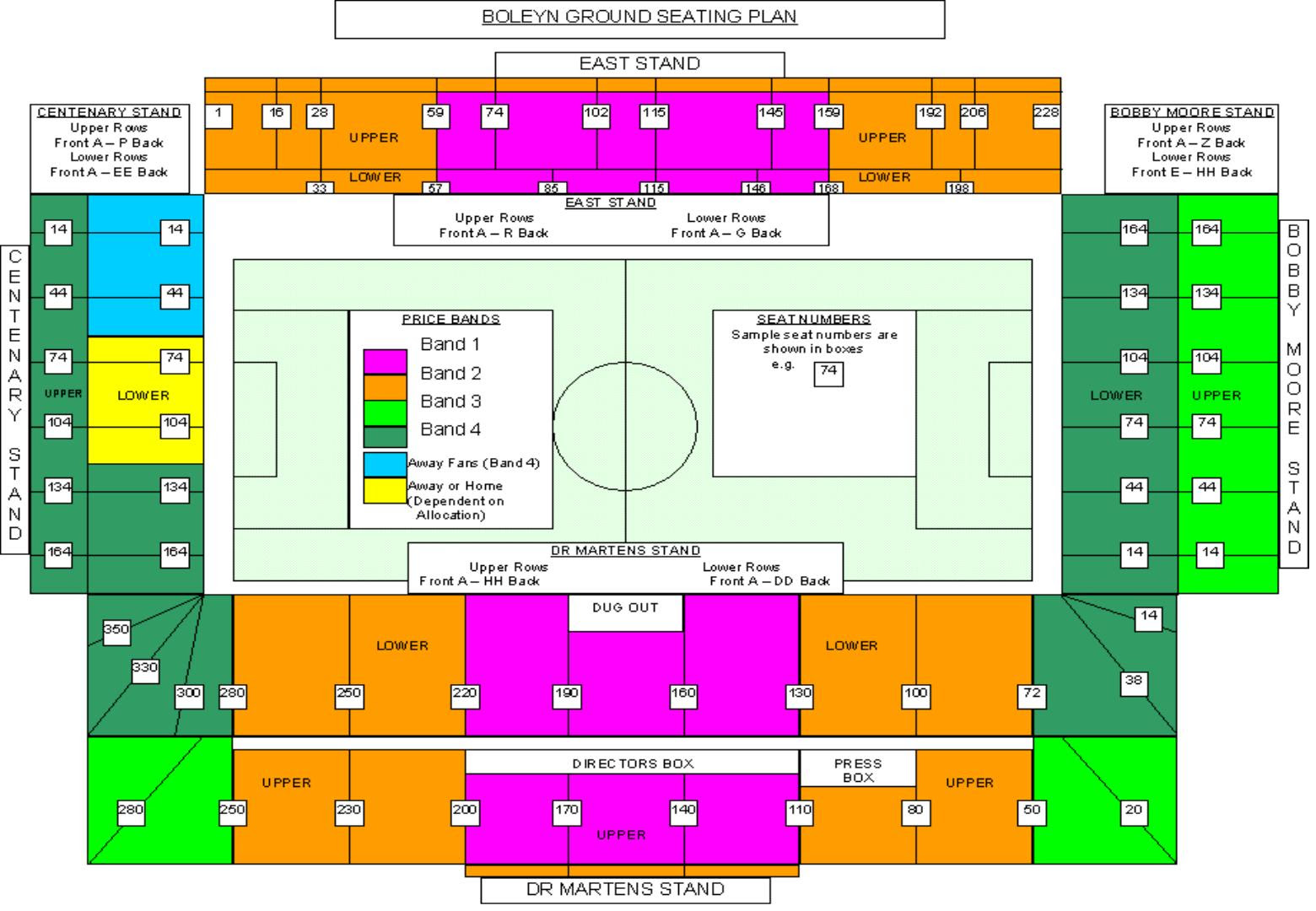G-Shed: Stamford bridge shed end seating plan