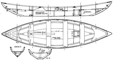 18' marblehead gunning dory boat plans - lbt