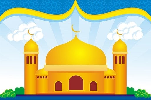 Gambar Masjid Kartun Warna Hijau - Laco Blog