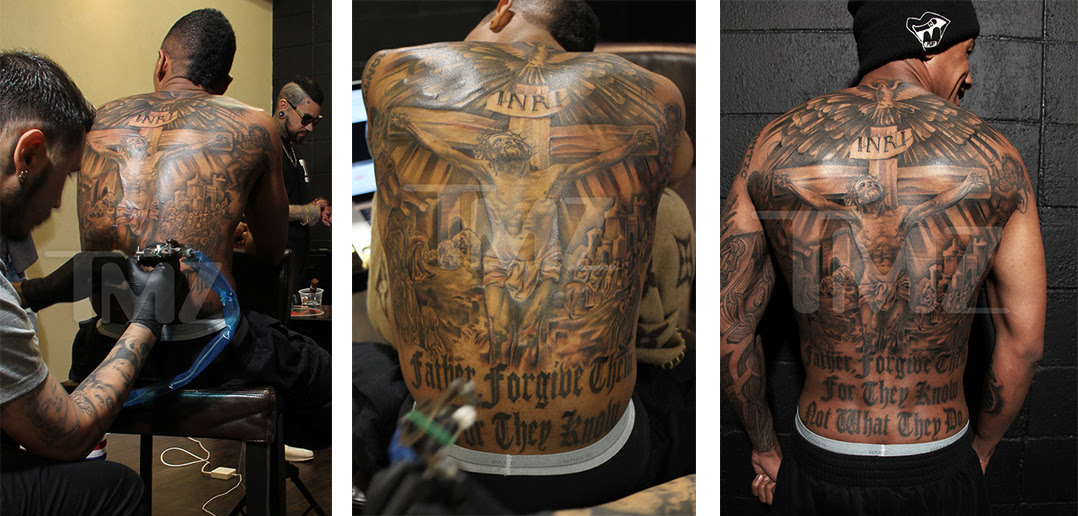 Nick Cannon Tattoo On His Back