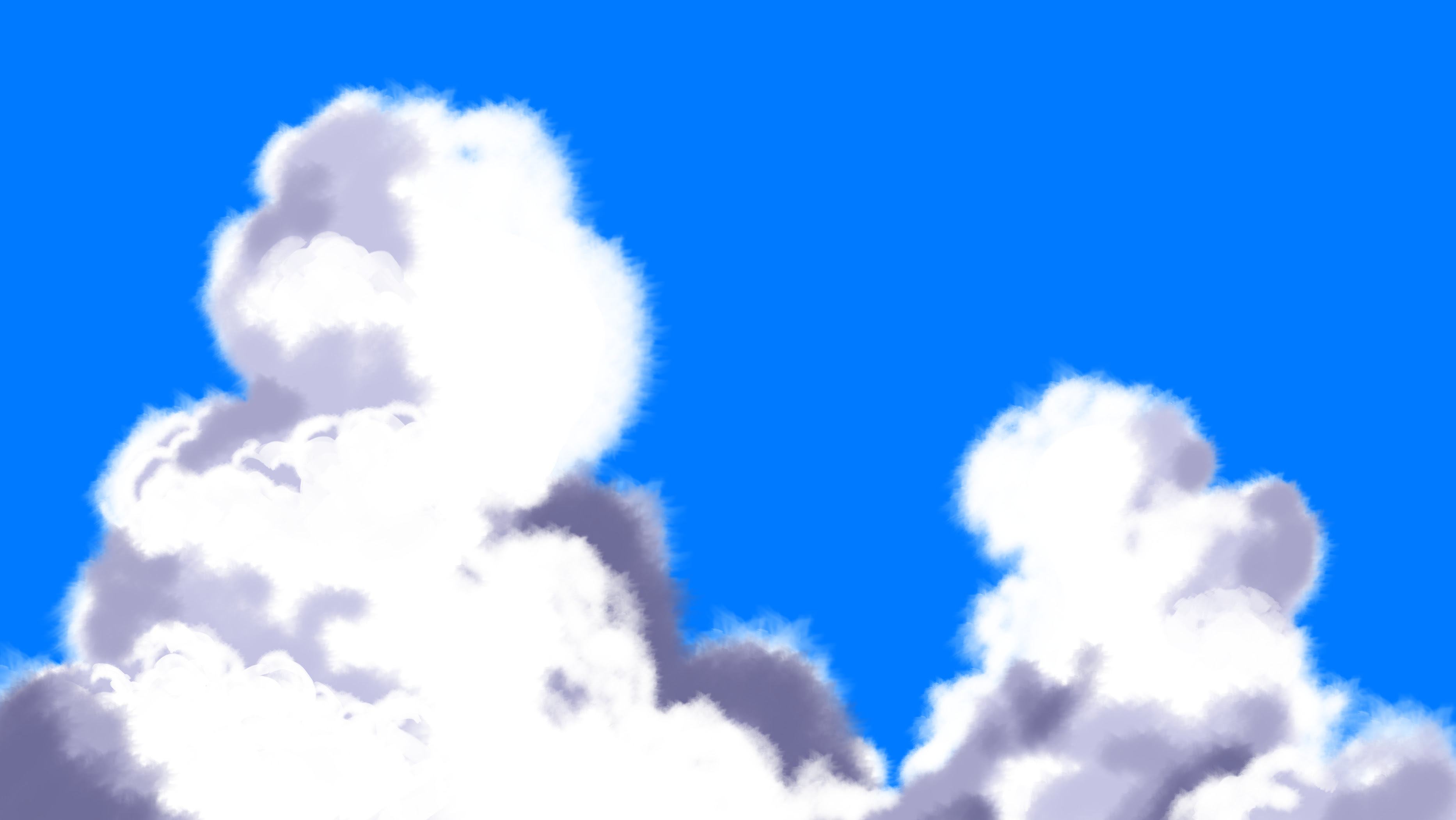 Japan Image 入道雲 イラスト 白黒