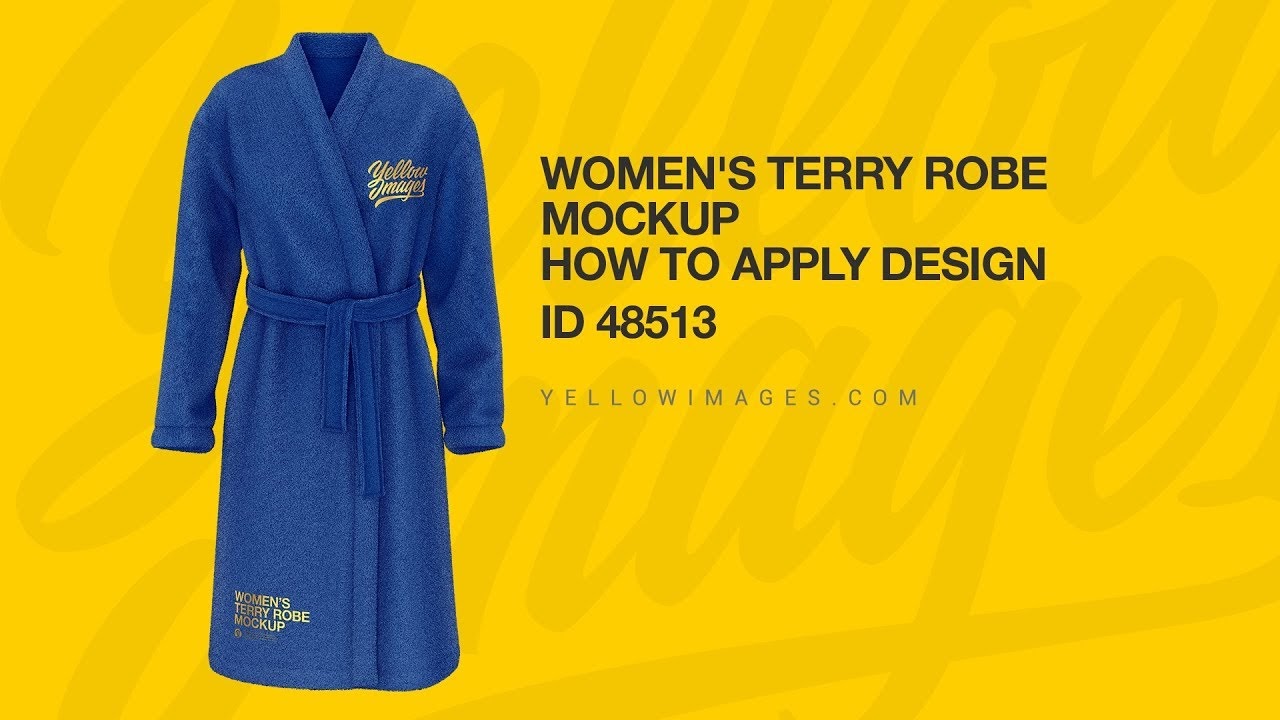 Download 412+ Womens Terry Robe Mockup Back View Packaging Mockups PSD