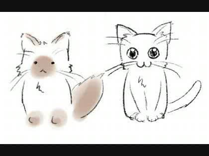 最高の動物画像 ラブリー可愛い 猫 ねこ 書き方