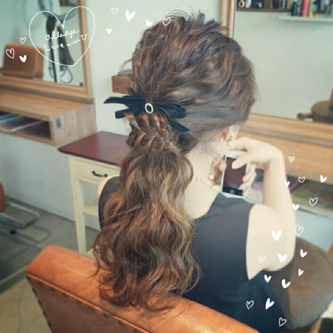 結婚式 ロング ヘアアレンジ 美しい髪