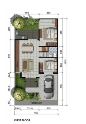 15 Rumah  Minimalis  1 Lantai  3 Kamar Tidur Dan Garasi  