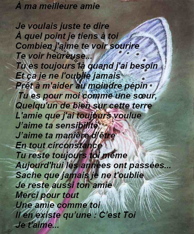 Poeme Joyeux Anniversaire Mon Meilleur Amie Hien Charmain