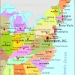 Map Of The East Coast States