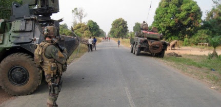 Soldats français en Centrafrique durant l'opération Sangaris
