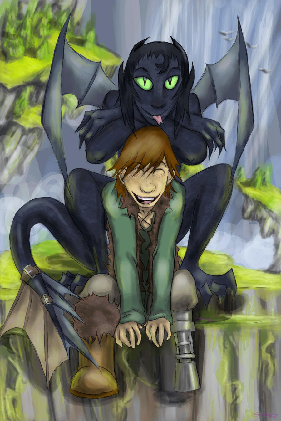 Hiccup X Toothless Lemon Happy Living