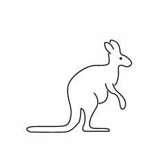 ユニークカンガルー イラスト 簡単 最高の動物画像