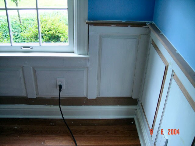 Here's how to determine correct height for chair rail molding. Wainscoting