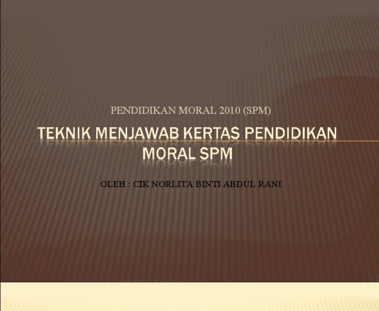 Contoh Soalan Pengetahuan Am Tingkatan 6 - Persoalan n