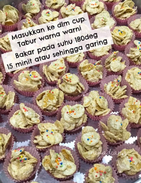 Resepi Cornflakes Madu Warna Warni - Pijat Spa t