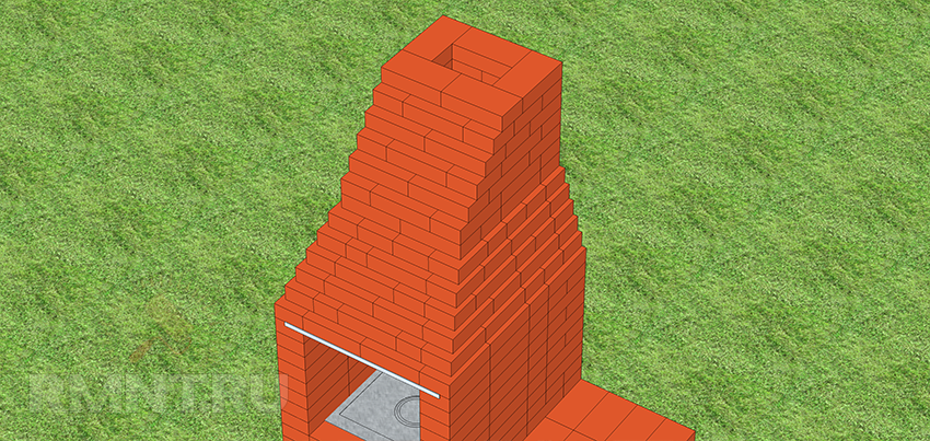 Печь-барбекю из кирпича своими руками: чертежи и порядовка