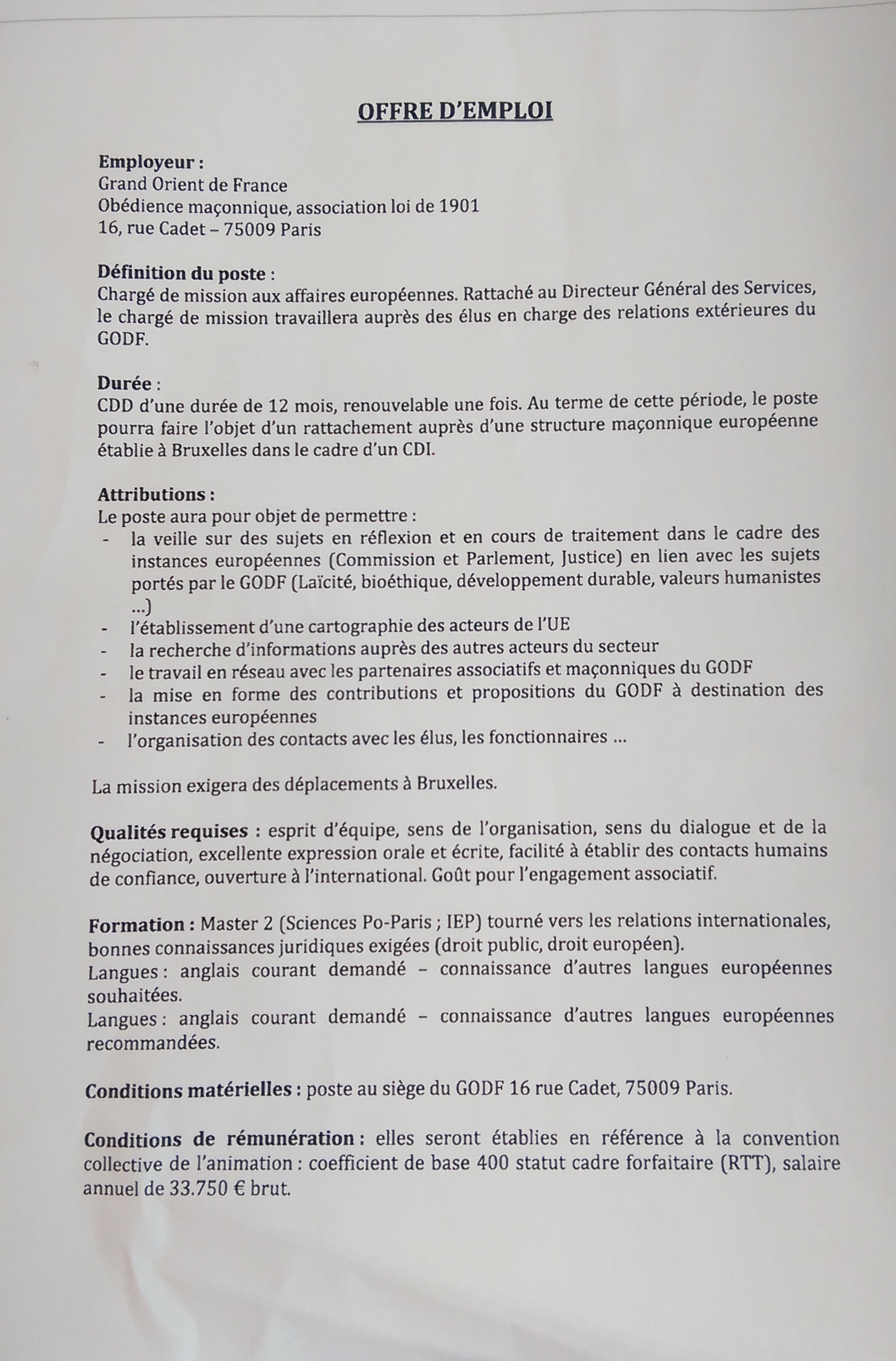 Lettre De Motivation Offre De Poste Interne - Perodua m