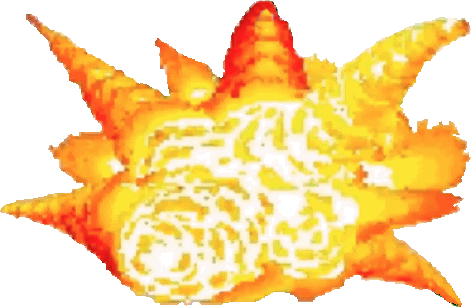 ロイヤリティフリー爆発 エフェクト アニメ イラスト画像