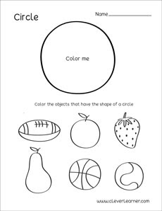 Free printable shapes worksheets for teaching basic shapes to toddlers and preschoolers. Circle Shape Activity Sheets For Preschool Children