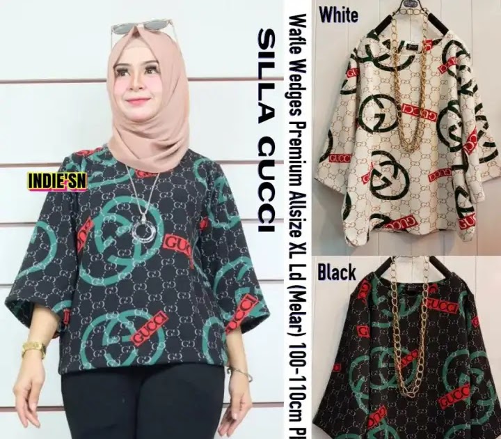 Tunik Model  Baju  Batik  Terbaru  2022 Wanita  Berhijab  