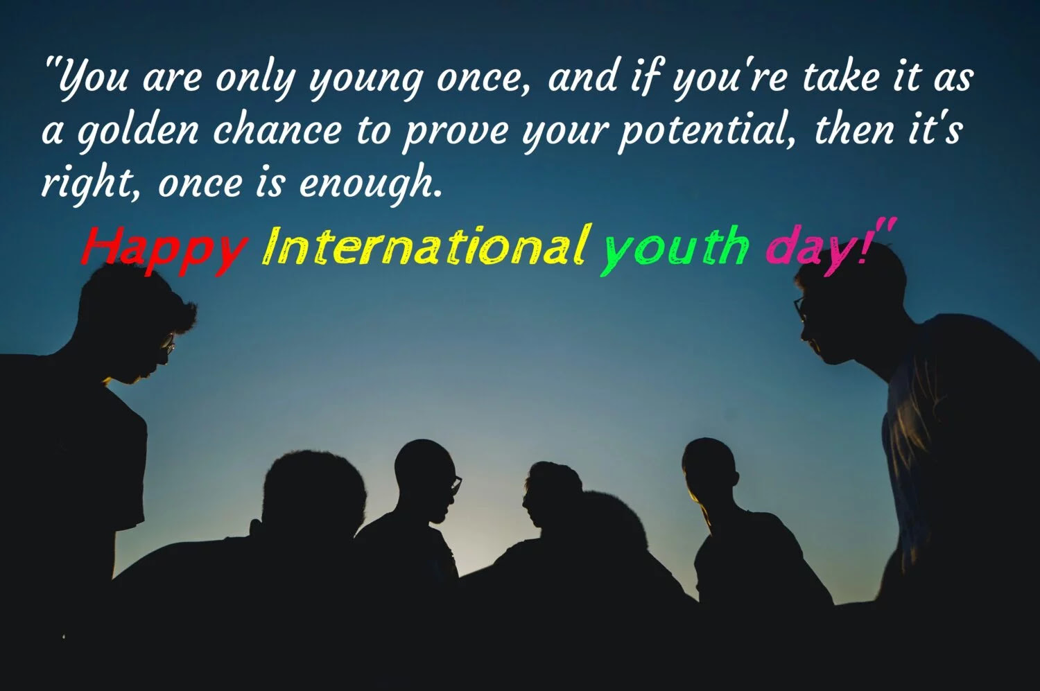 Each soul is potentially divine. International Youth Day Wishes1234 Com