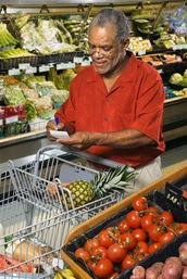 Man in Store_Fruits and Veggies